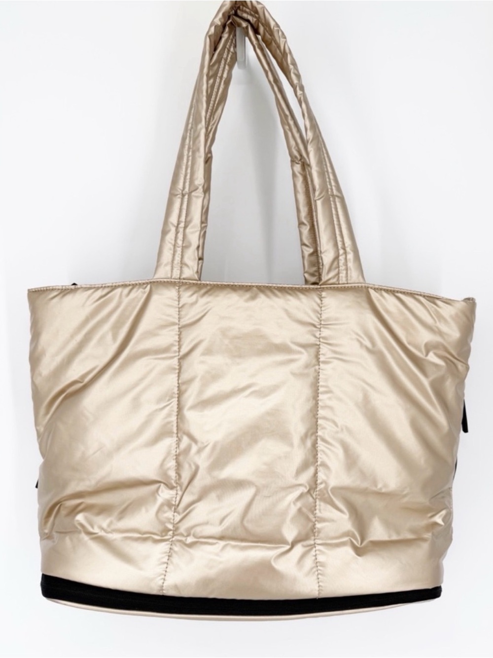 Calpak Gold Metallic Tote Bag